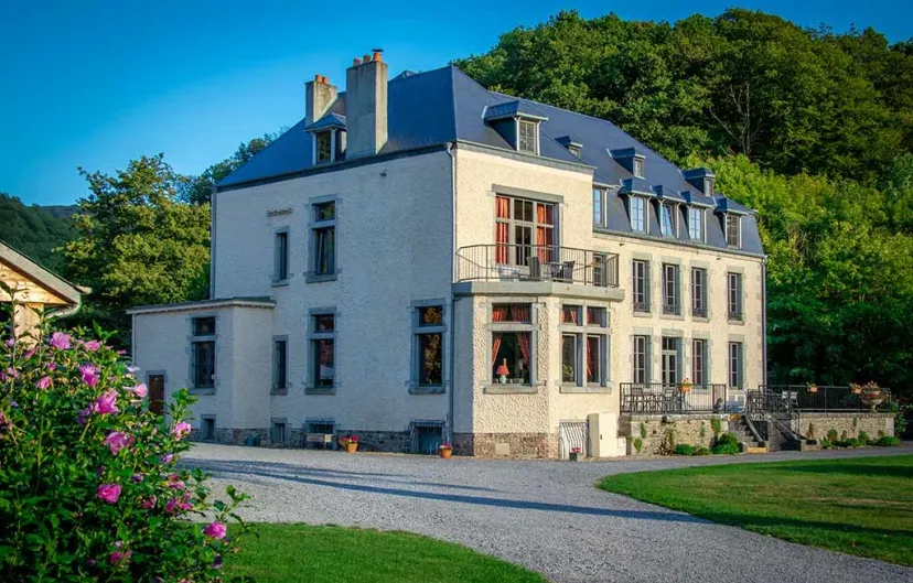 Castle in the Ardennes, between two rivers, welcoming up to 20 people by the water