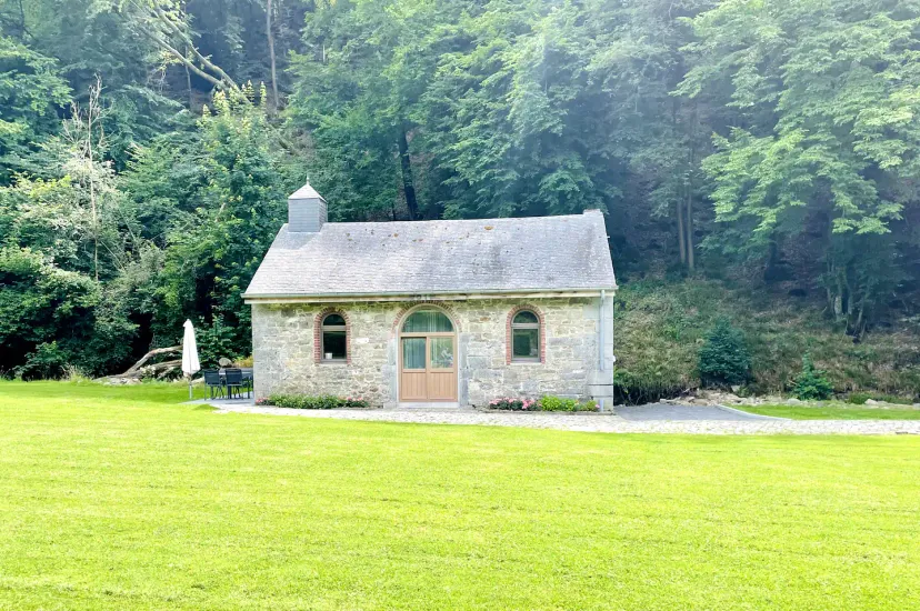 In the Ardennes – Renovated chapel for 2 people by a water body
