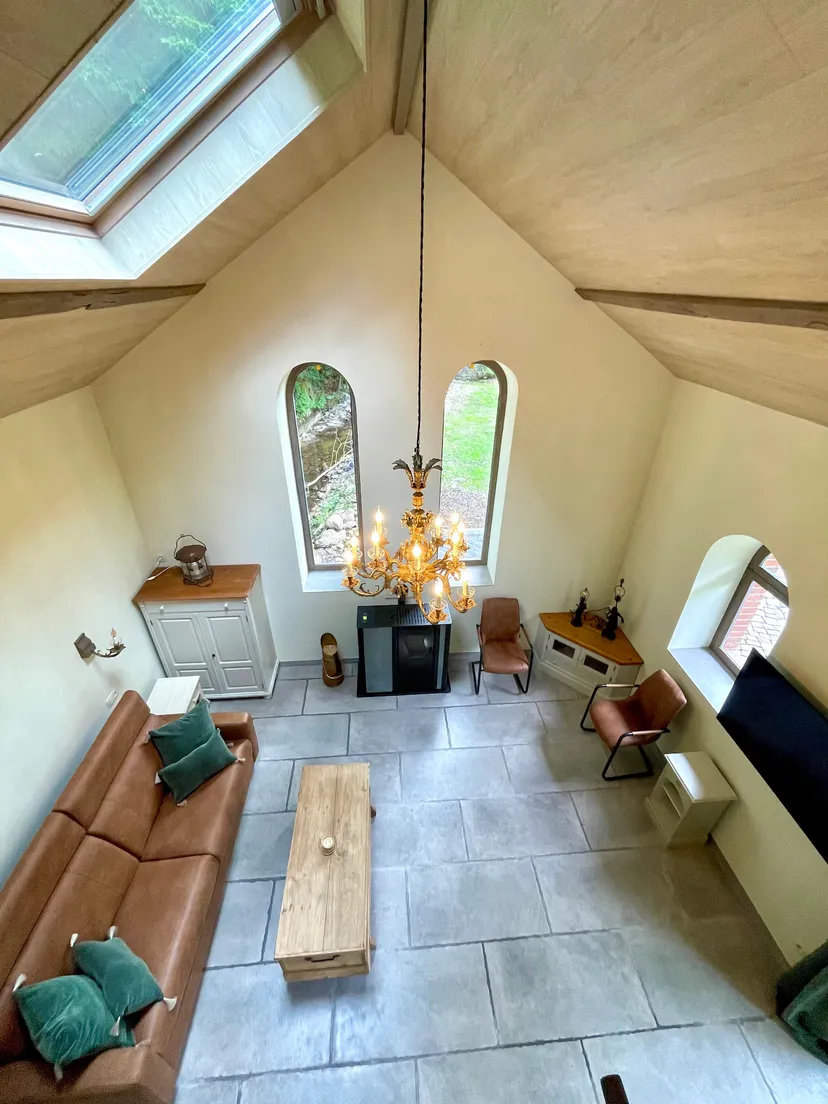In the Ardennes – Renovated chapel for 2 people by a water body