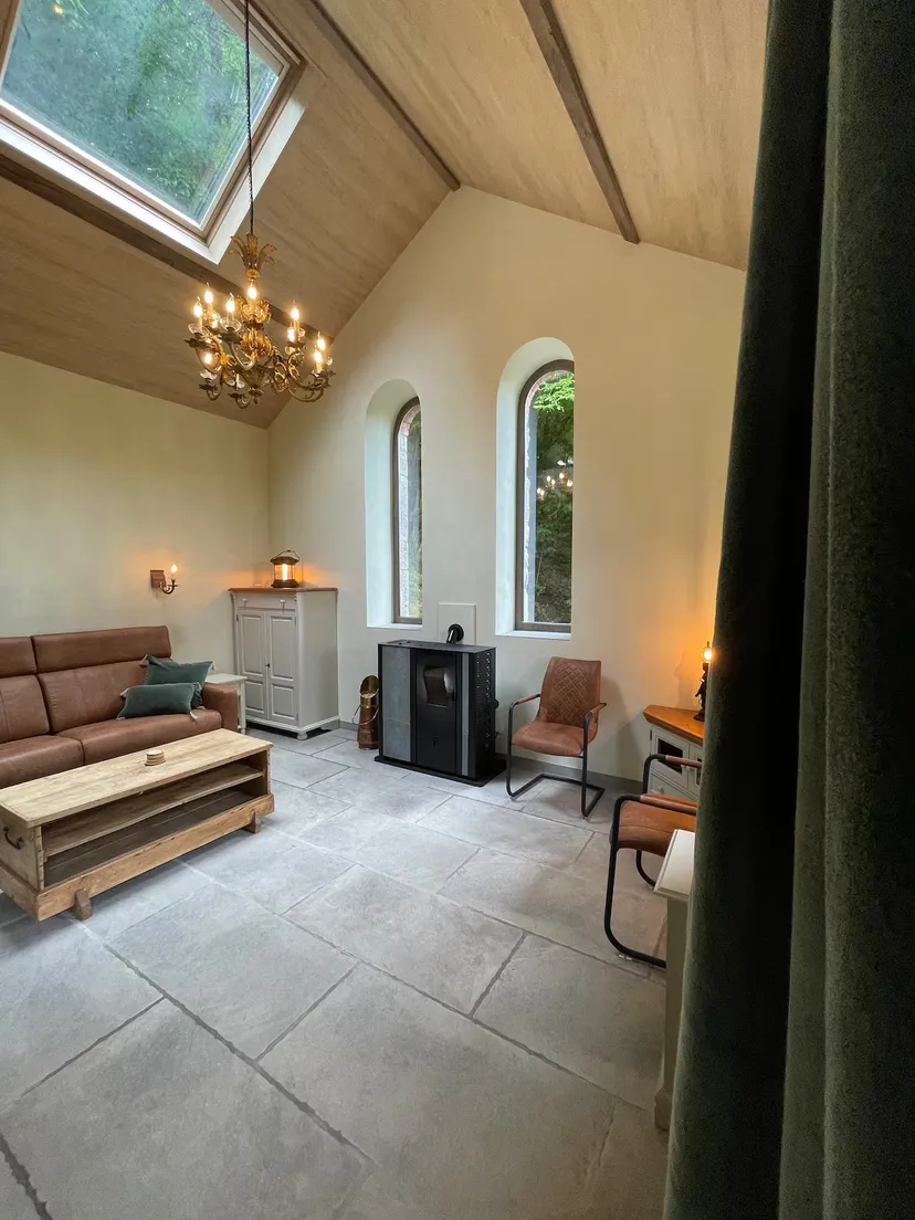 In the Ardennes – Renovated chapel for 2 people by a water body