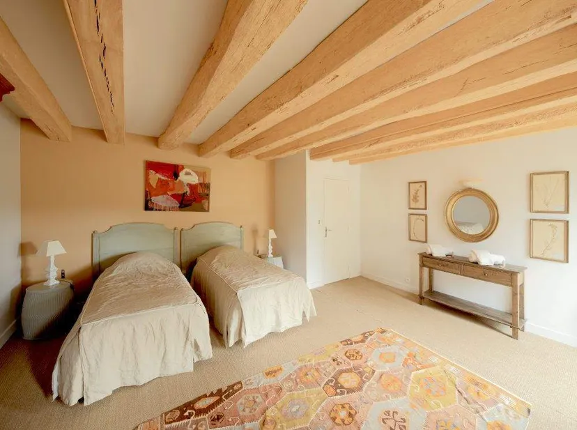 Grand gîte en Touraine, 10 personnes, avec étang sauvage de 15ha dans un domaine privé