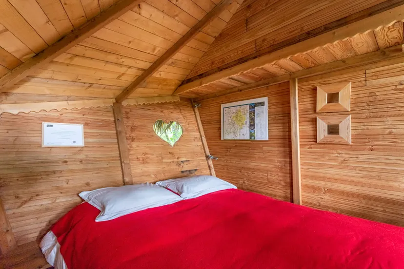 Séjour pêche et détente – Cabane perchée avec vue étang – 6 personnes