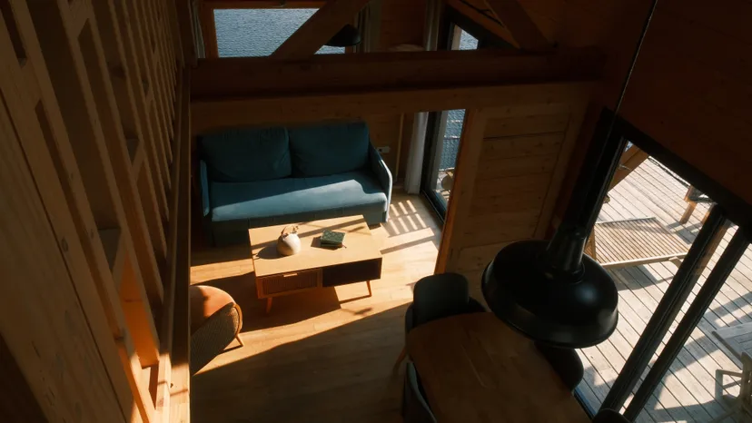 Cabane sur l'eau avec bain nordique et pêche depuis la terrasse sur l'eau - 2 à 4 personnes