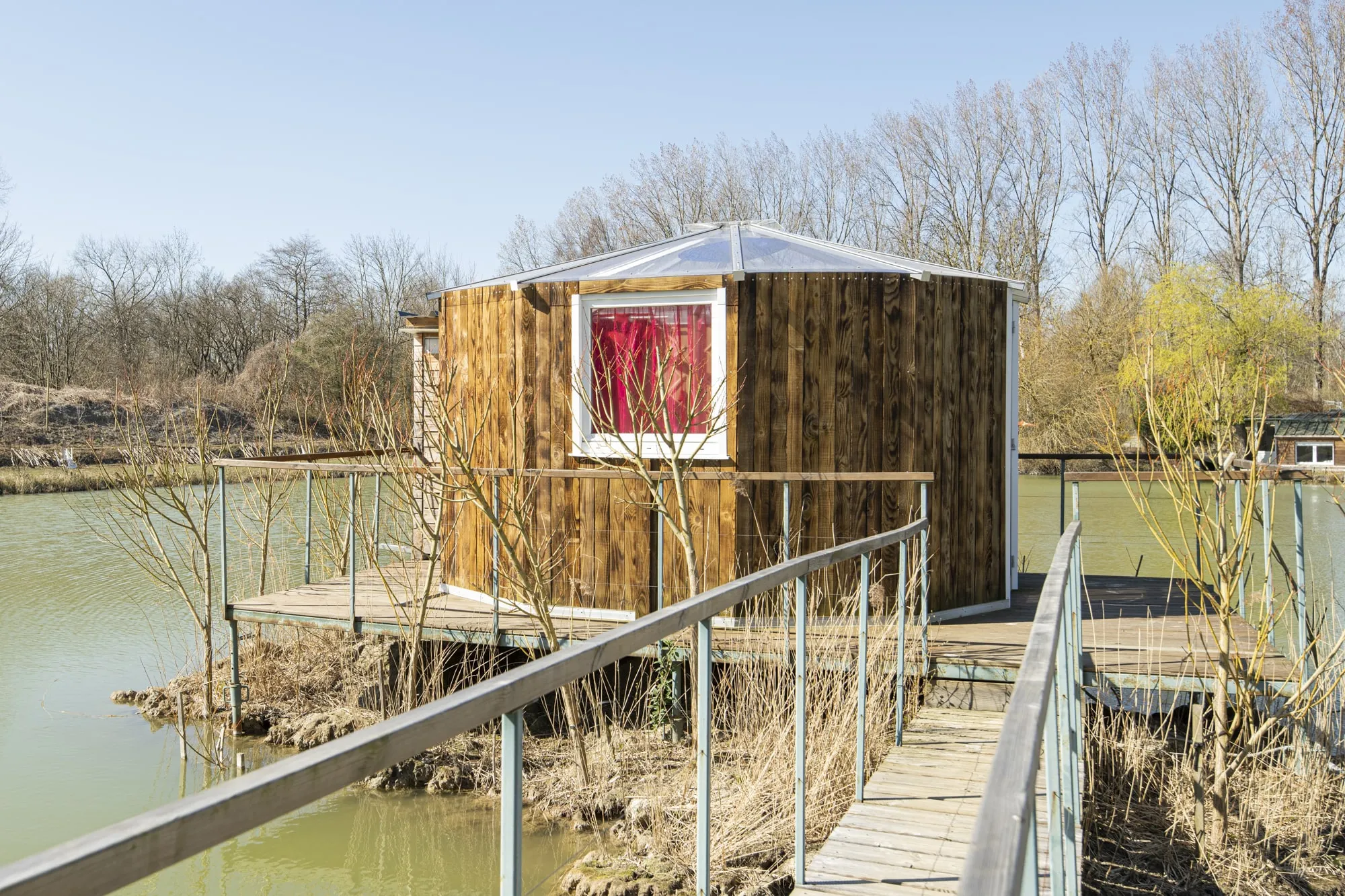 Yourte avec toit transparant