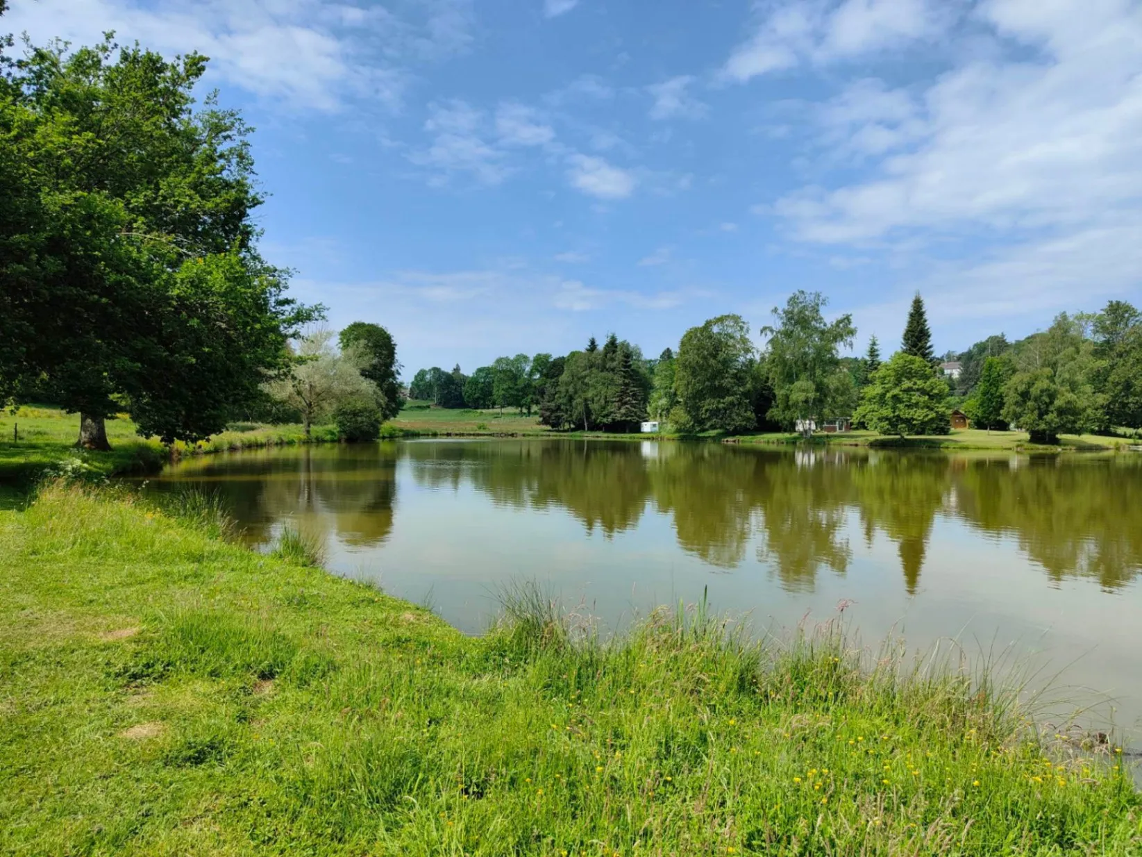 Étang privé de 2,8 hectares avec île – Séjour pêche exclusif en Creuse