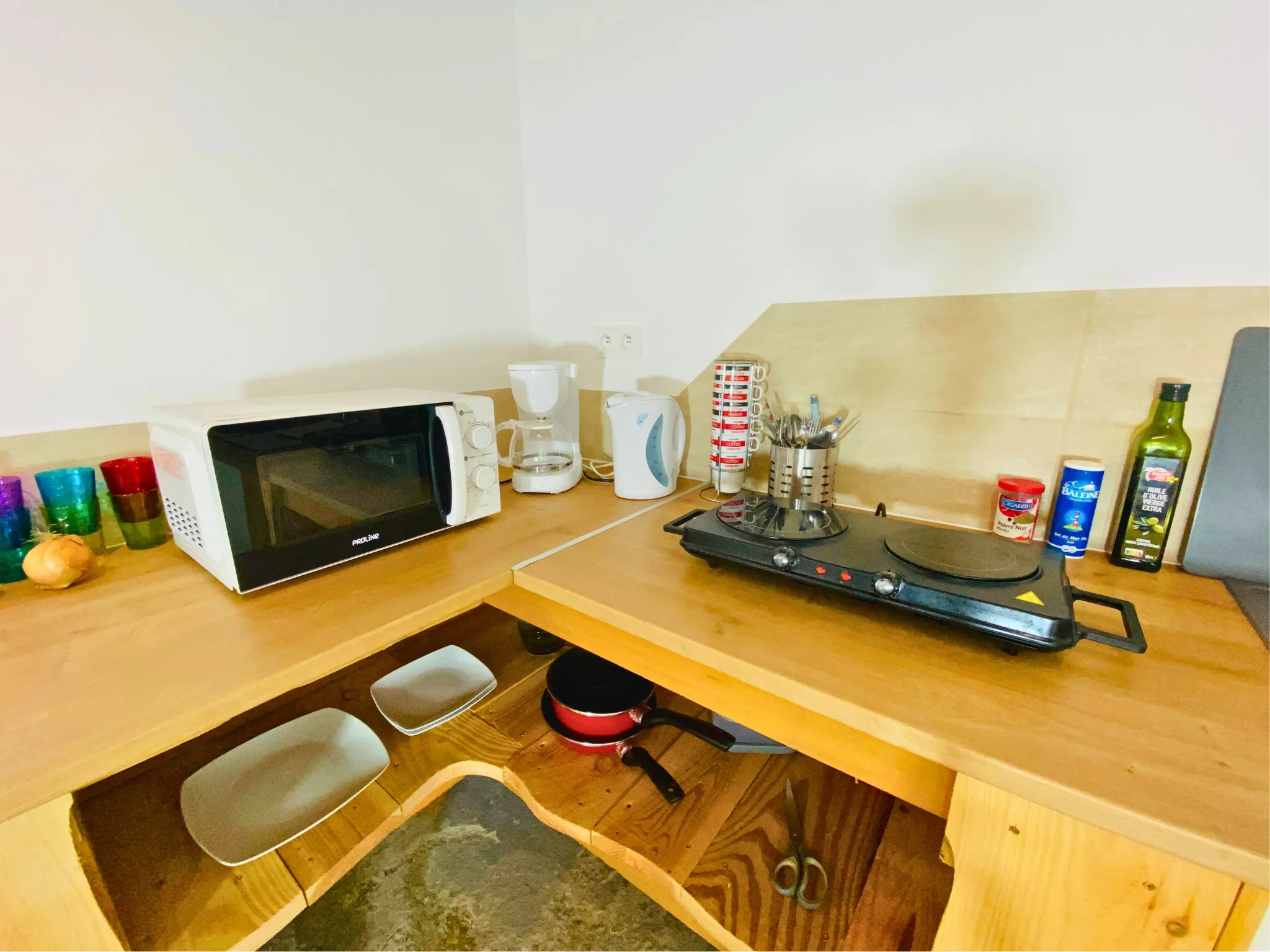 Cabana by a fishing pond in the middle of the forest