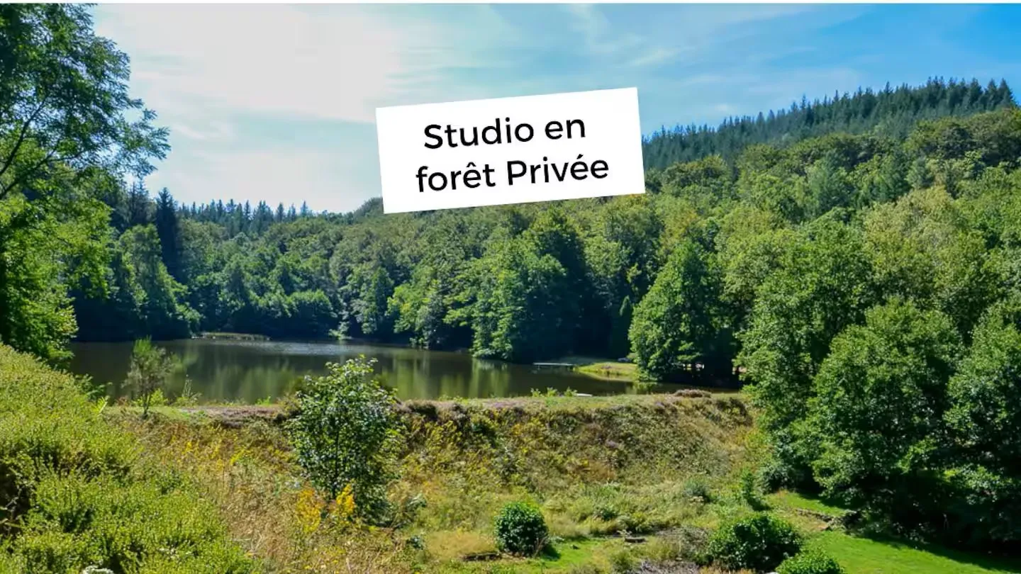 Studio au coeur de la nature avec accès à un étang