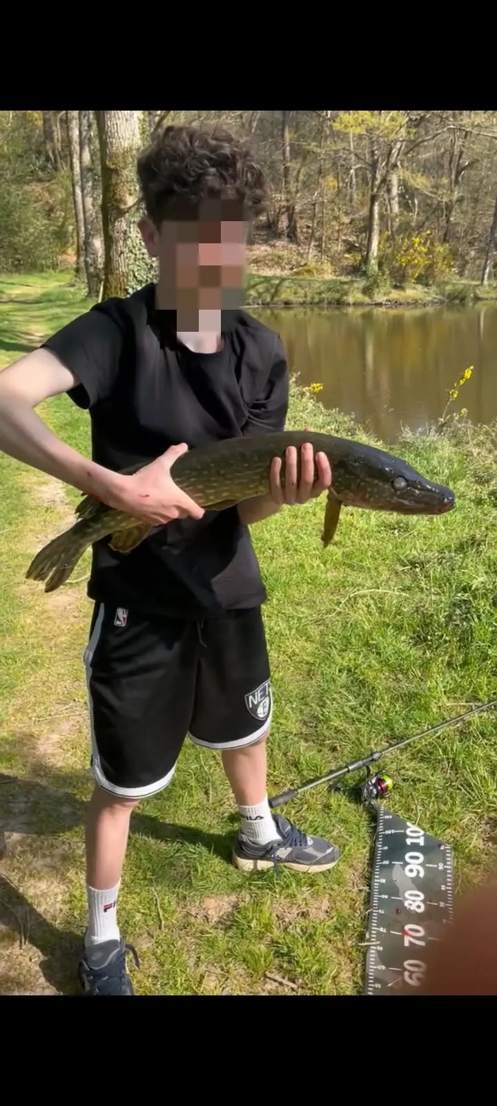 Etang de 21ha avec une cabane flottante, accès en barque sur le domaine, pêche en Bretagne