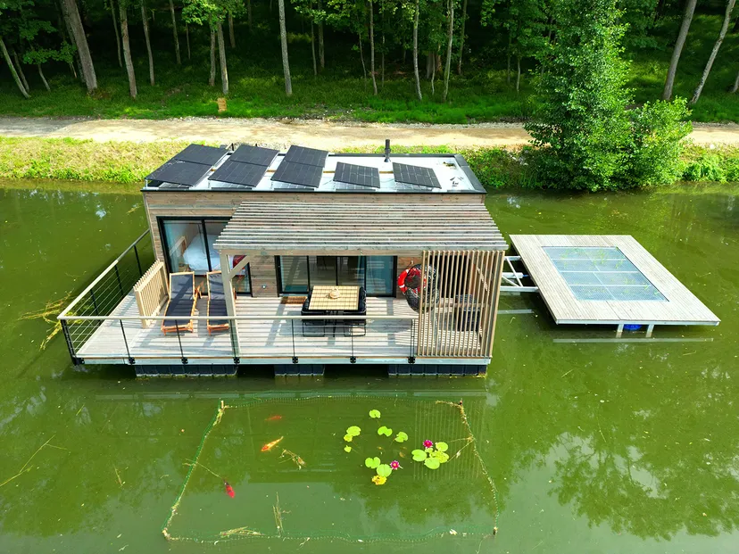 Écolodge flottant en Champagne - 4 pers