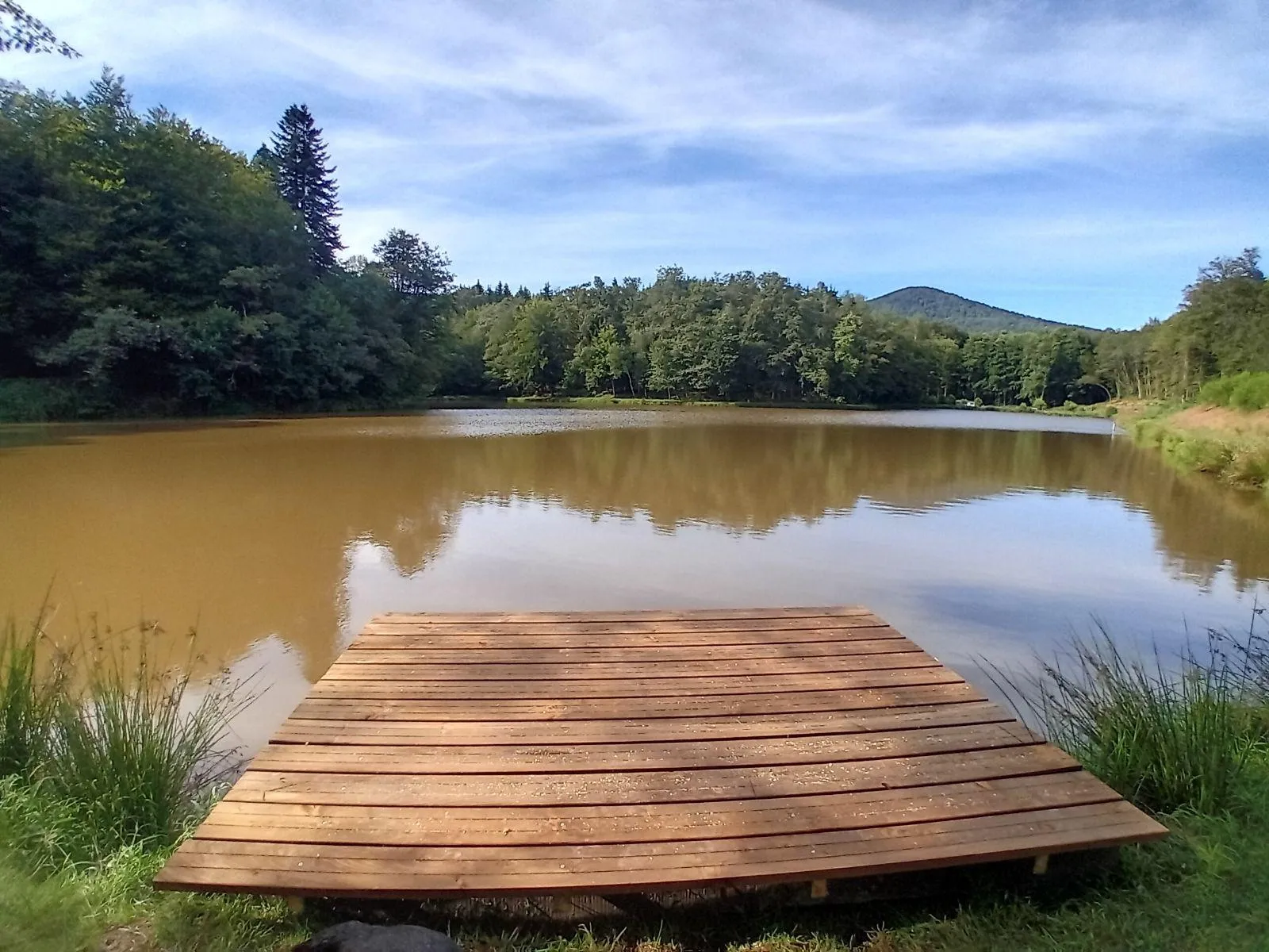 Étang de 2ha dans le département du Territoire de Belfort