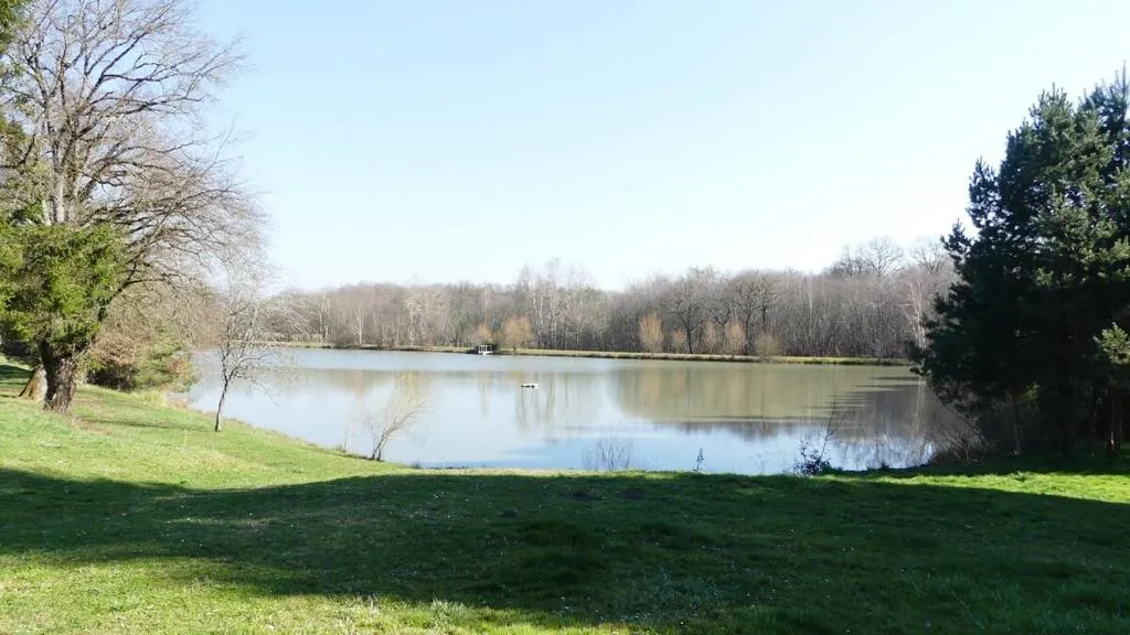 Gîte de pêche sur étang de 1,5 hectares entièrement privatisé en Bourgogne-Franche-Comté