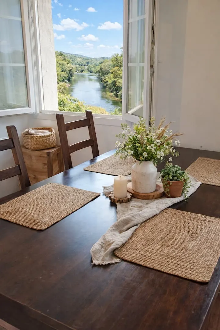 Appartement de pêche sur les berges du Lot avec accès direct à l'eau à 30 min d’Agen