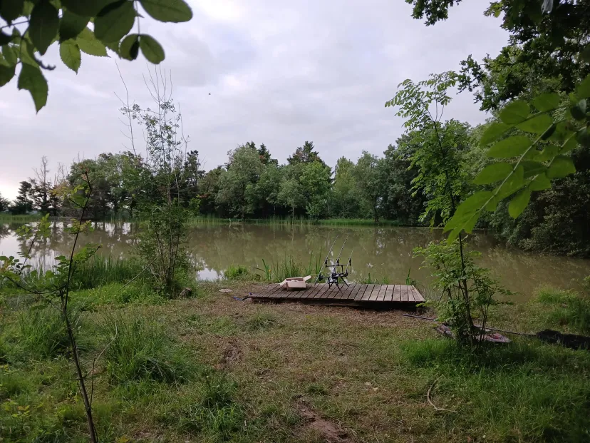 Cabane de pêcheur sur étang d'1 hectare à 30 min de Nantes