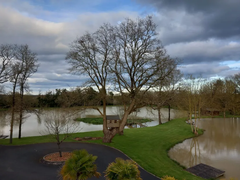 Cabane de pêcheur sur étang d'1 hectare à 30 min de Nantes