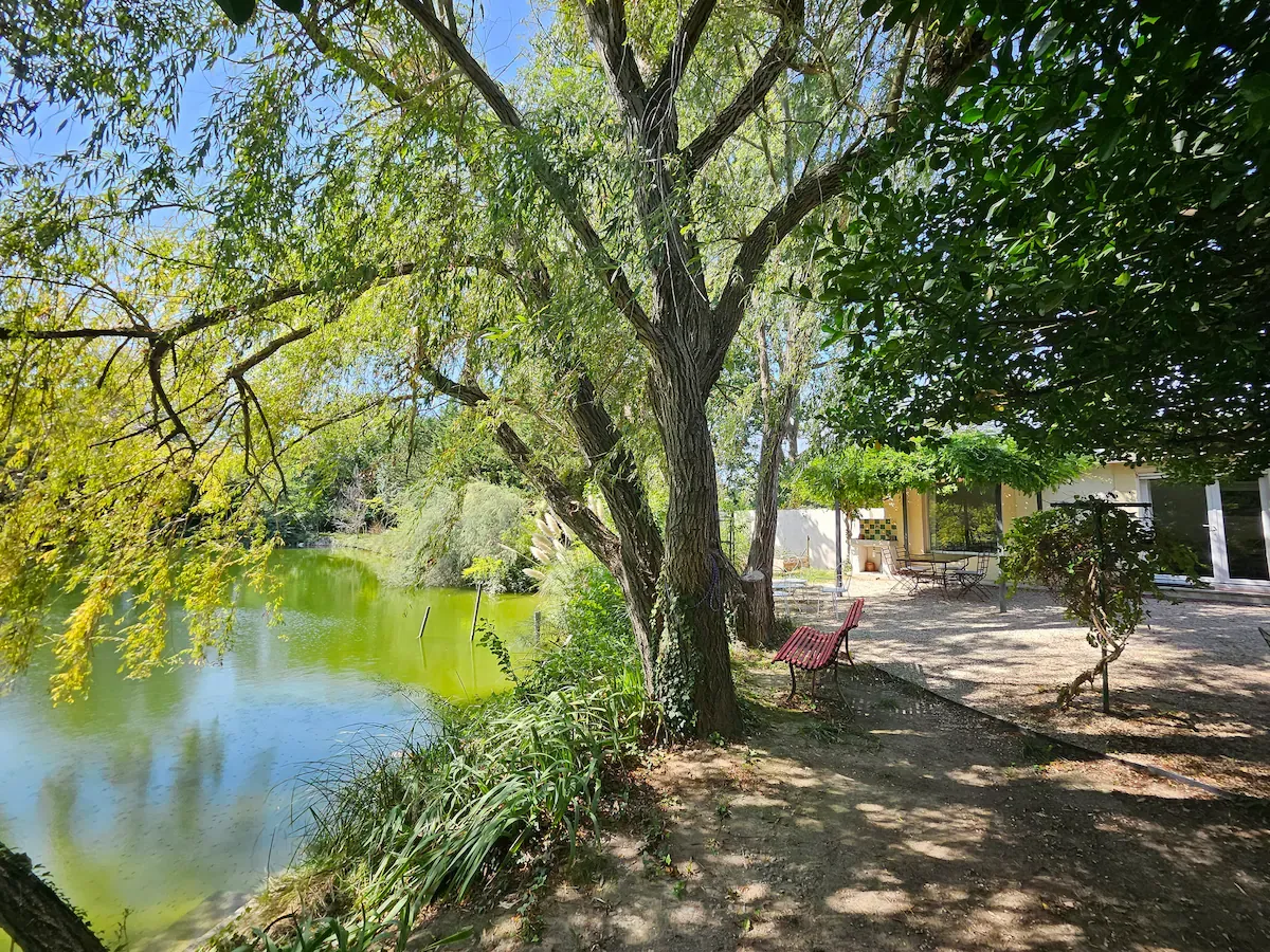 Logement d'exception avec étang sauvage entièrement privatisé de 0,3 ha à 12 min d'Aix-en-Provence