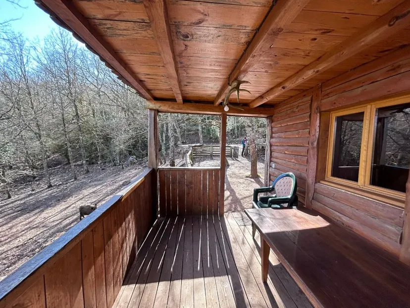 Chalet en bois et pêche au milieu des cerfs sur un domaine de 300 ha à 2h30 de Montpellier