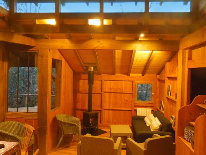 Charming cabin rental with its private pond