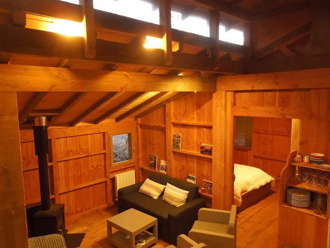 Charming cabin rental with its private pond