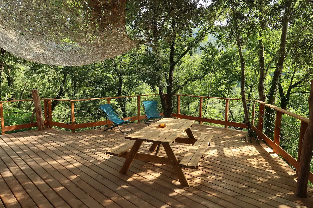 Tiny house au bord de la rivière la Dunière, proche de Valence, Ardèche