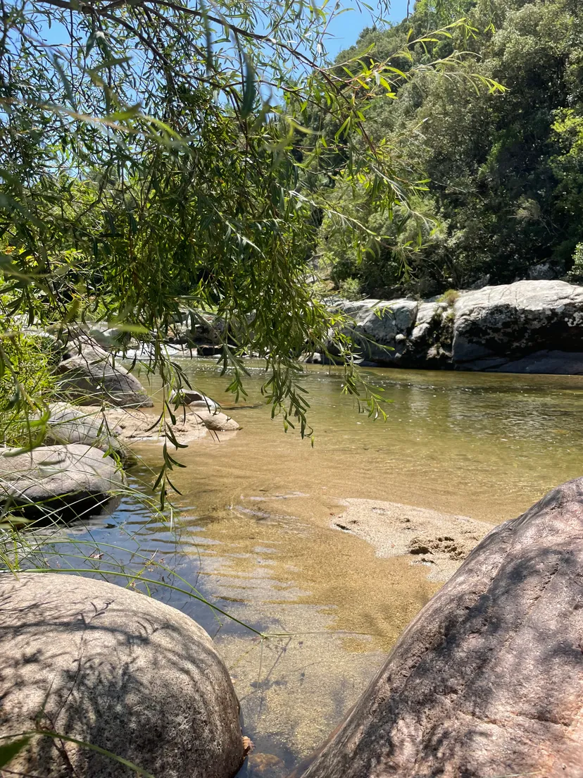 Gîte de pêche pour deux en corse-du-sud, rivière sauvage proche de ajaccio, chalet nature