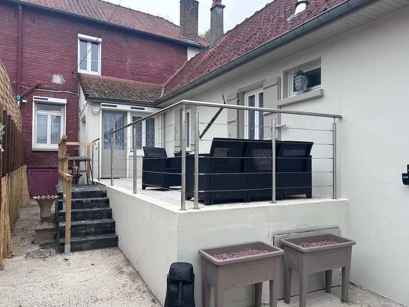 Gîte cosy en vallée de la somme pour 4 personnes, proche d'amiens, étang et rivière