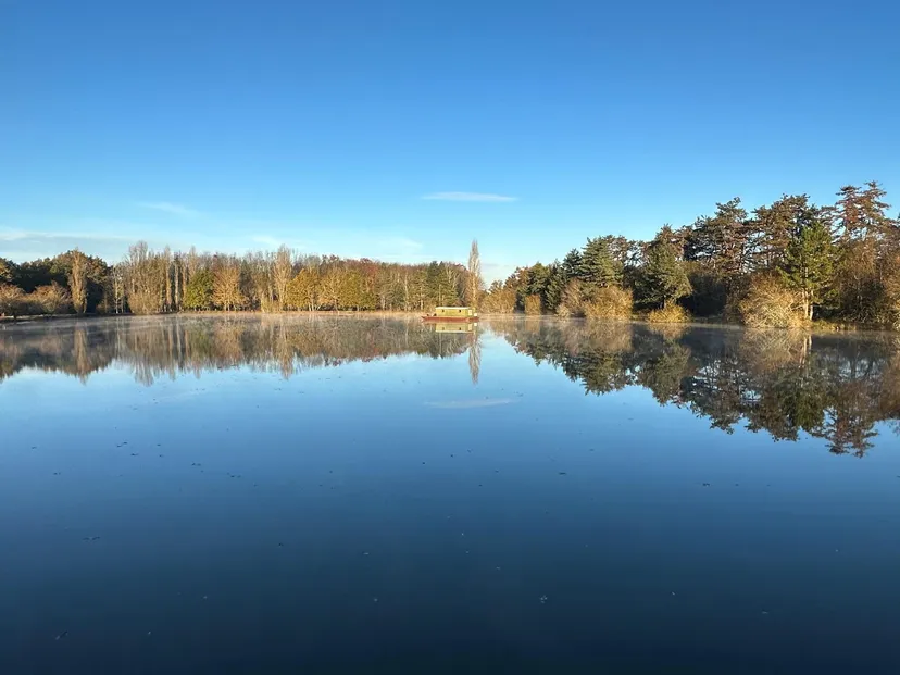 Chalet sur pilotis pour 4 personnes avec étang privé