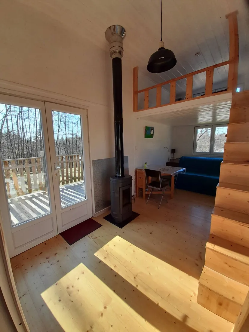 Tiny house 5 personnes avec étang en Haute-Saône