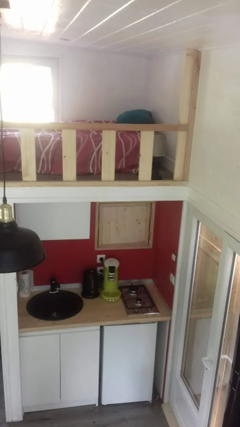 Tiny house 5 personnes avec étang en Haute-Saône