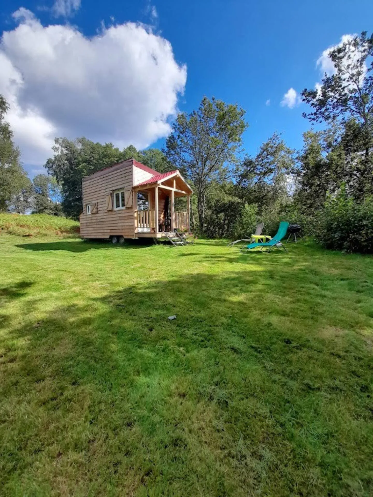 Tiny house avec étang  en Haute-Saône