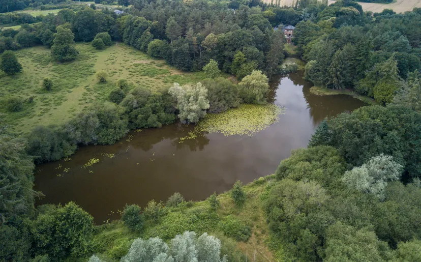 Transparent bubble with 2.47 ac private pond in Brittany