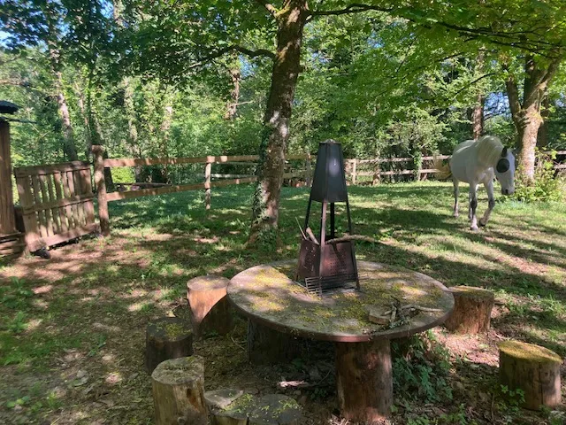 Cabane with private pond 2.47 ac in Brittany