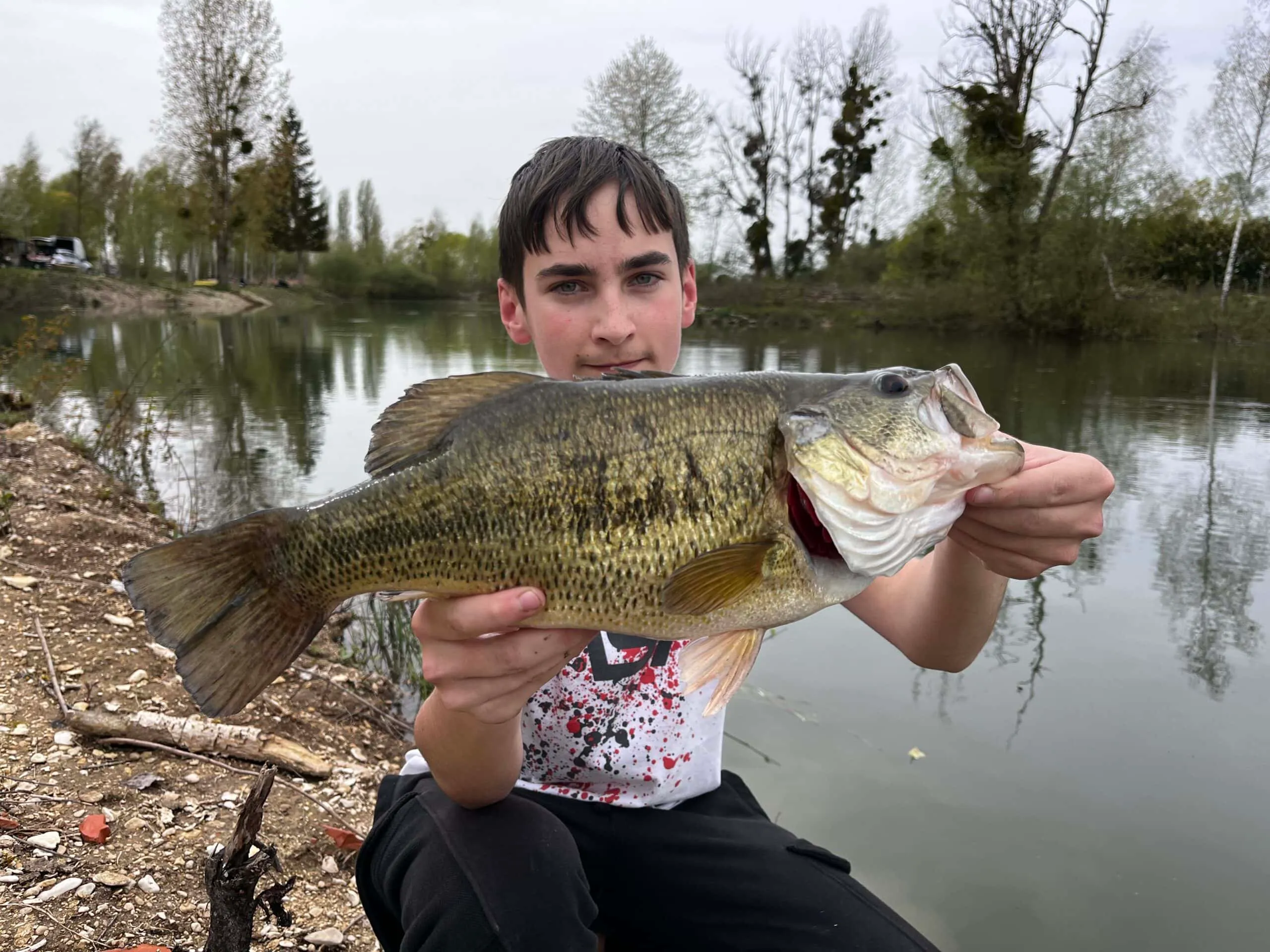Étang avec yourte aménagée et forte population de poissons !