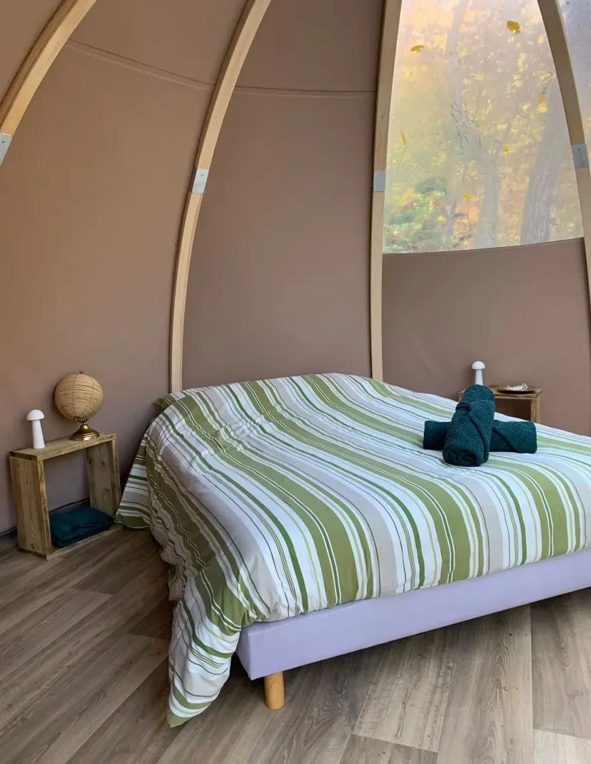 Unusual chalet with bubble and private pond in Haute-Marne