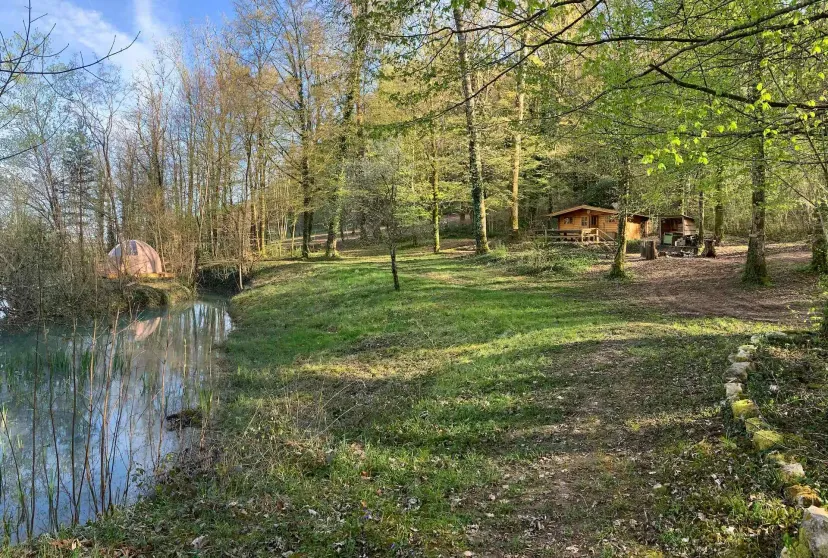 Unusual chalet with bubble and private pond in Haute-Marne