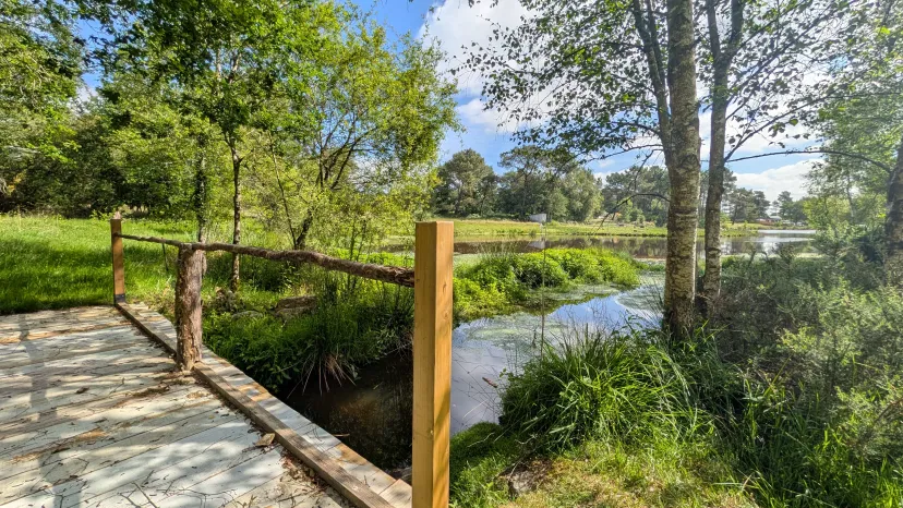 Plot on bare ground with 3.71 ac private pond in Bretagne
