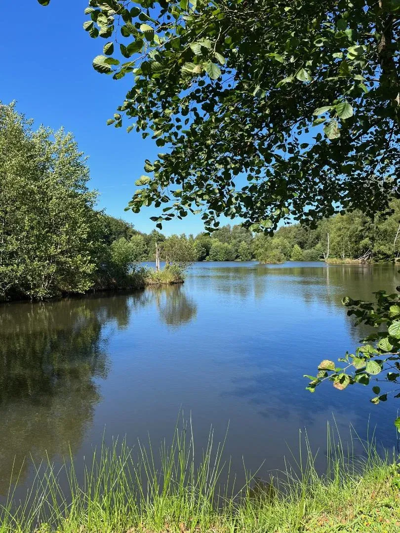 Mobile-home 6 personnes avec accès à un étang