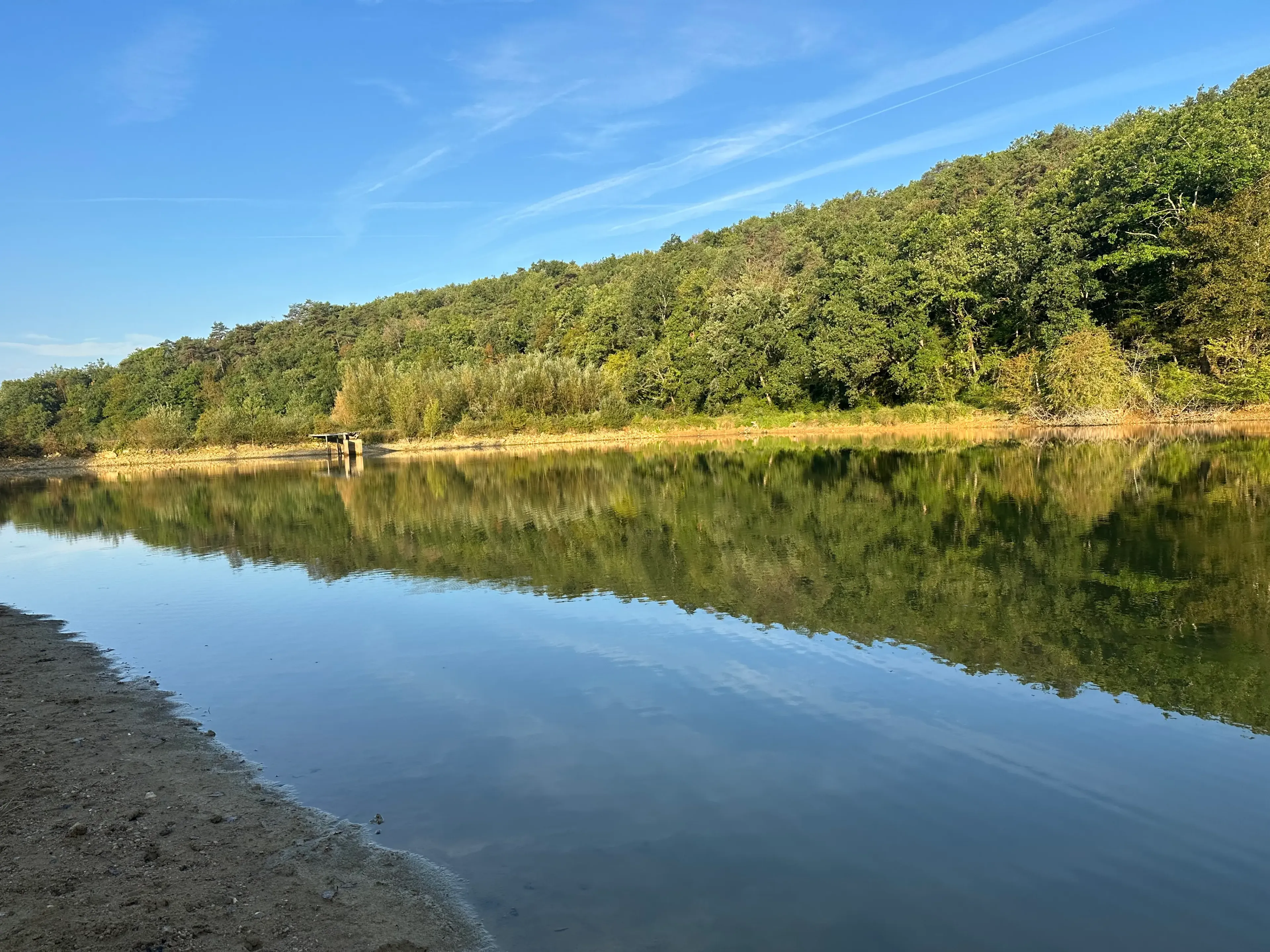 Private pond in Dordogne