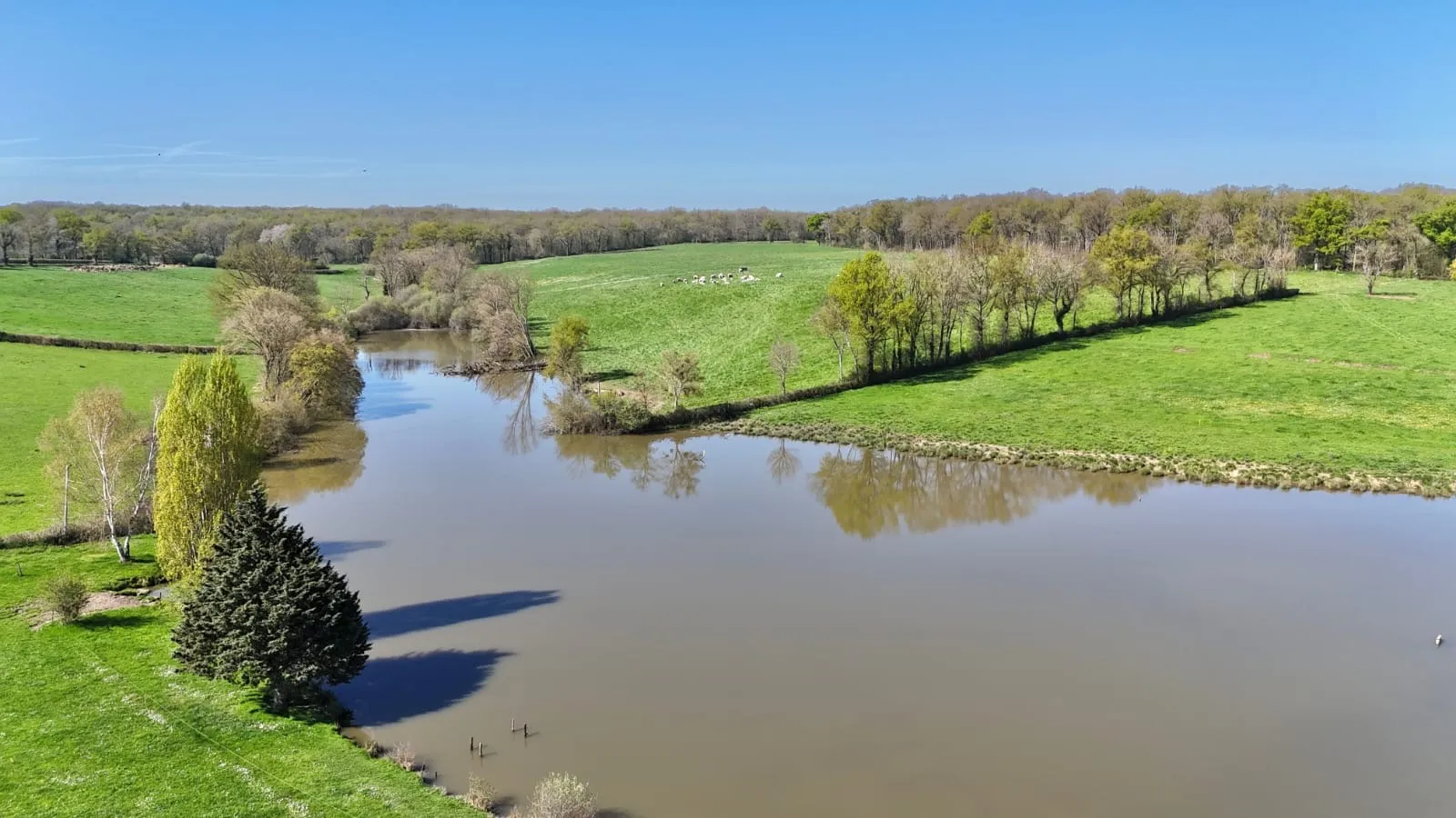Étang privé de 2 hectares