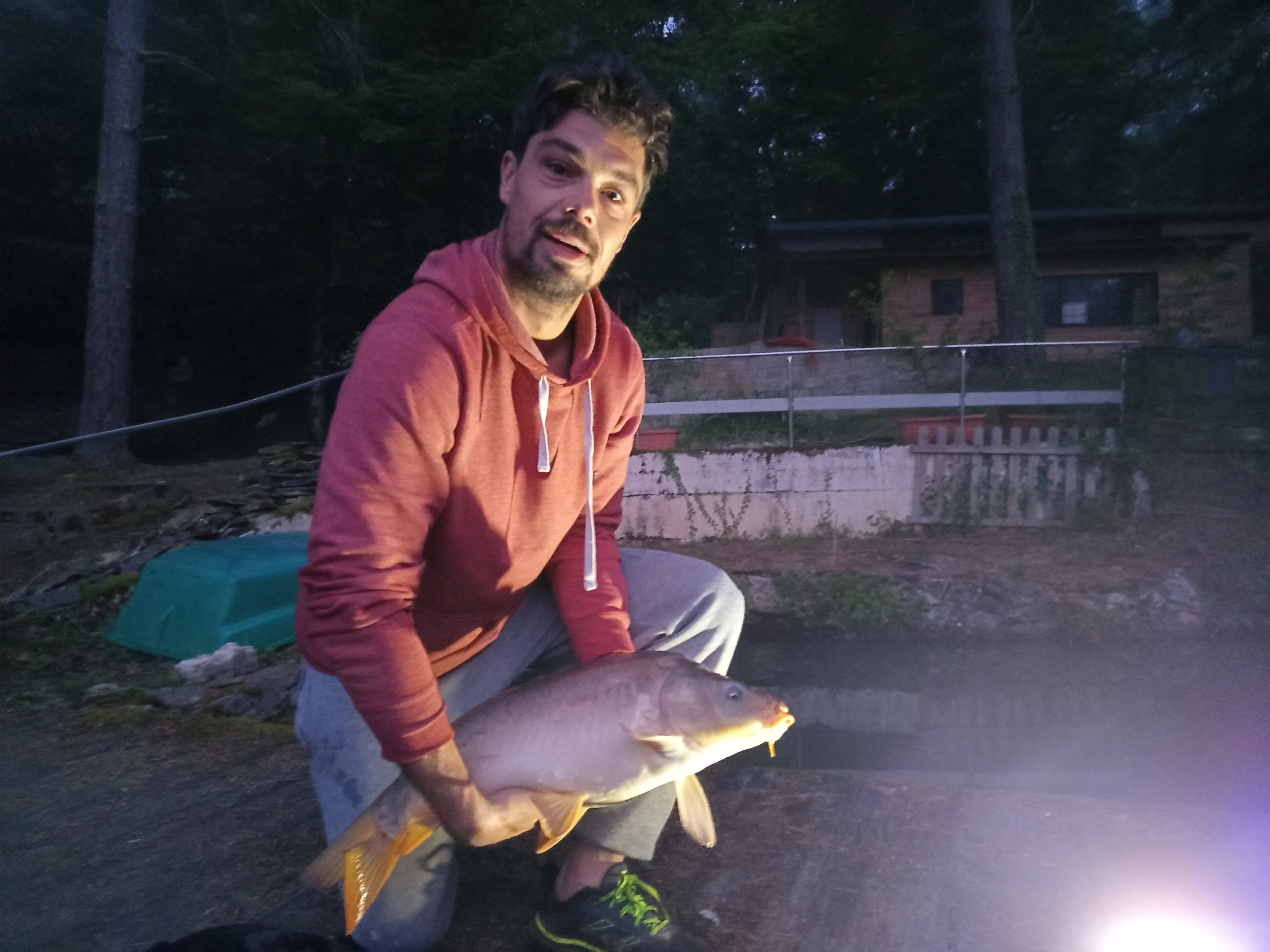 Joli chalet-terrasse avec son étang sauvage en Saône et Loire