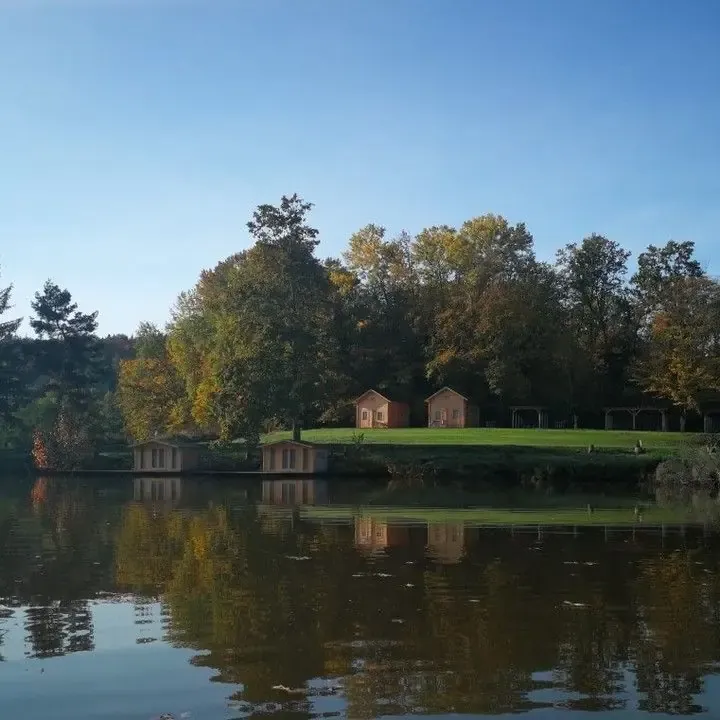 Chalet by a private pond of 9.88 ac in Haute-Saône