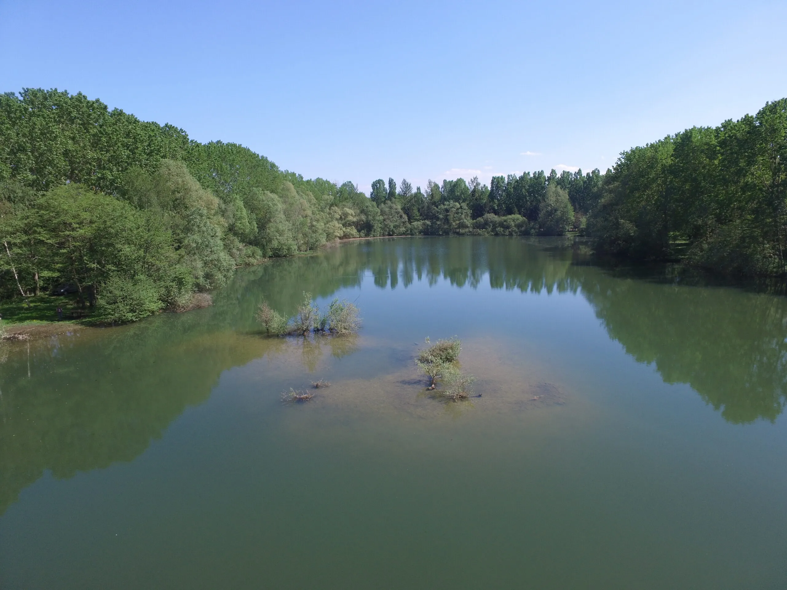 Etang de 3.5ha avec 5 postes de pêche