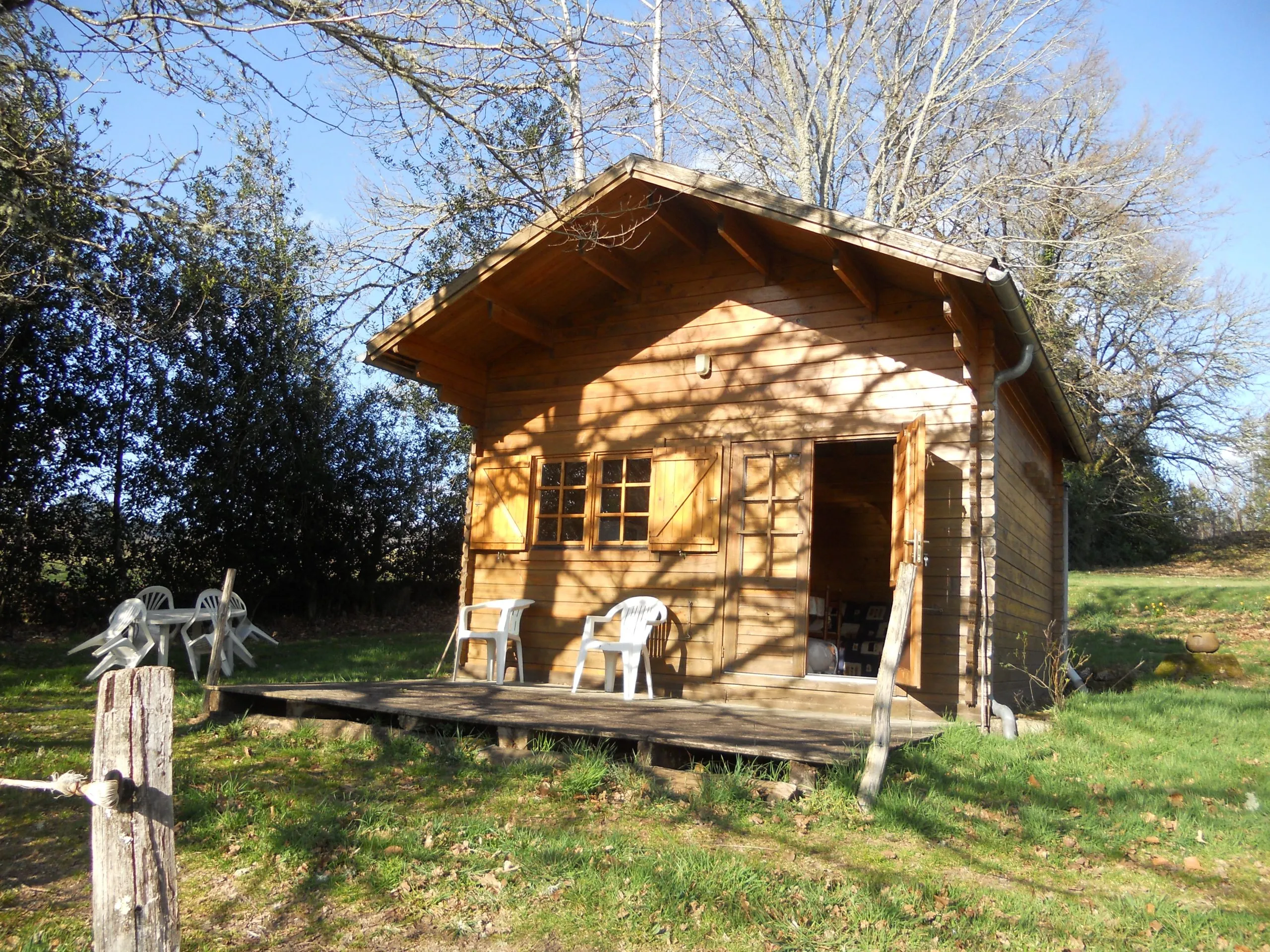 Chalet avec son étang privé de 2000m2