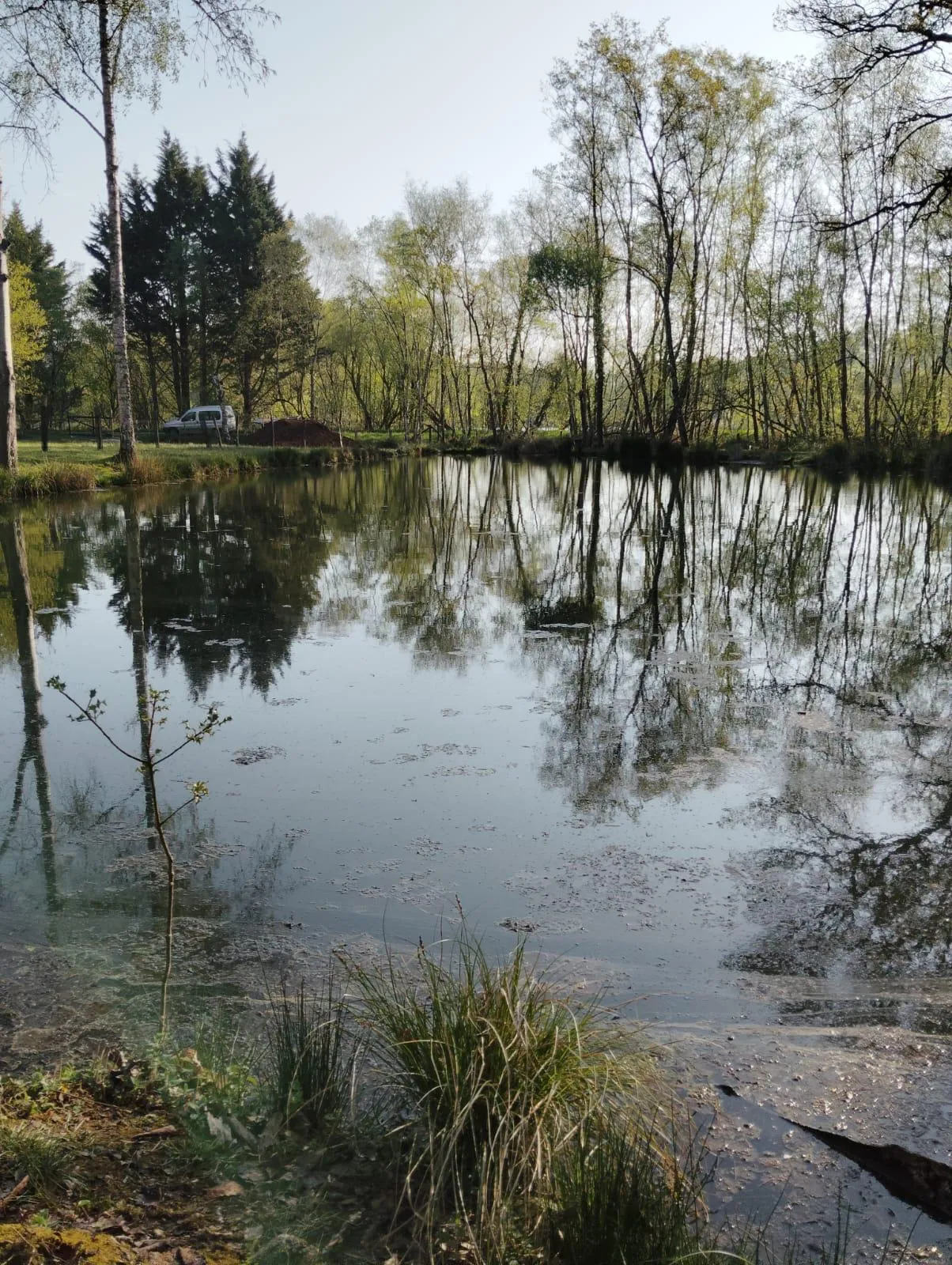 Étang privée pour du camping