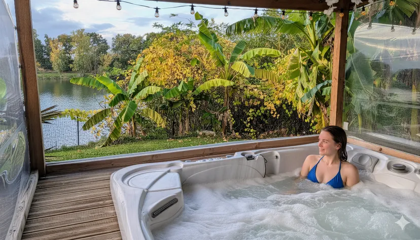 Fishing stay on the Tarn - private pontoon and jacuzzi