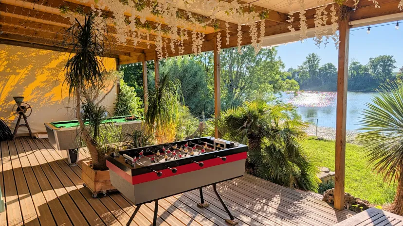 Séjour pêche sur le Tarn - ponton privatif et jacuzzi
