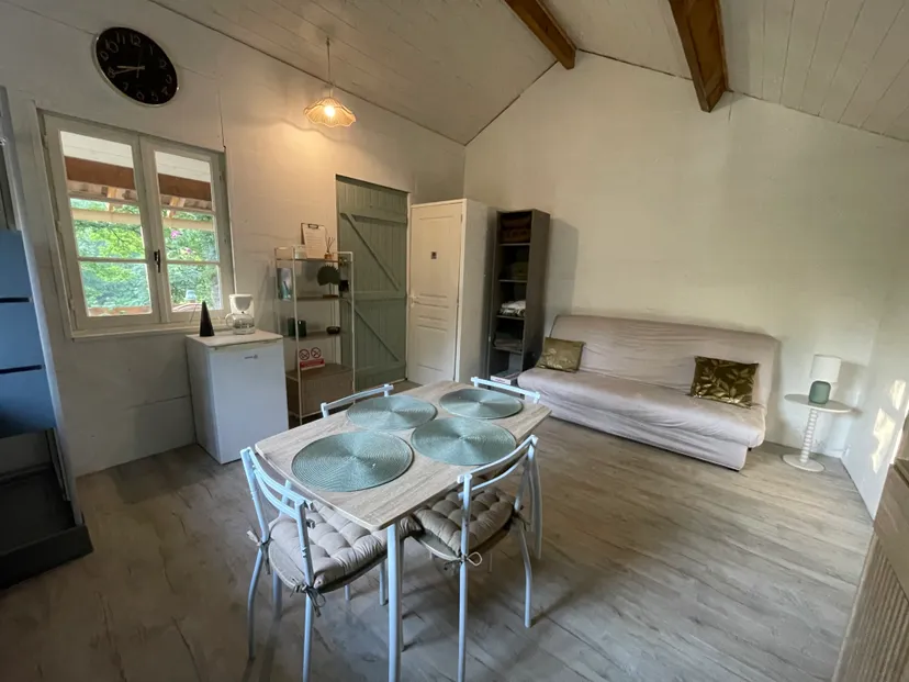 Unusual chalet by a beautiful private pond