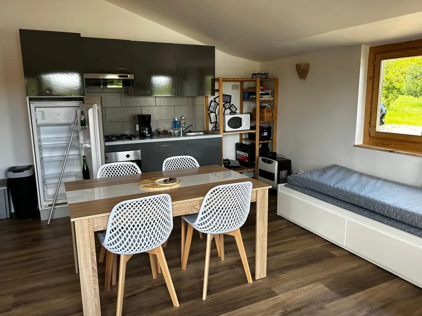 Rent a private pond with chalet and a terrace suspended on the water