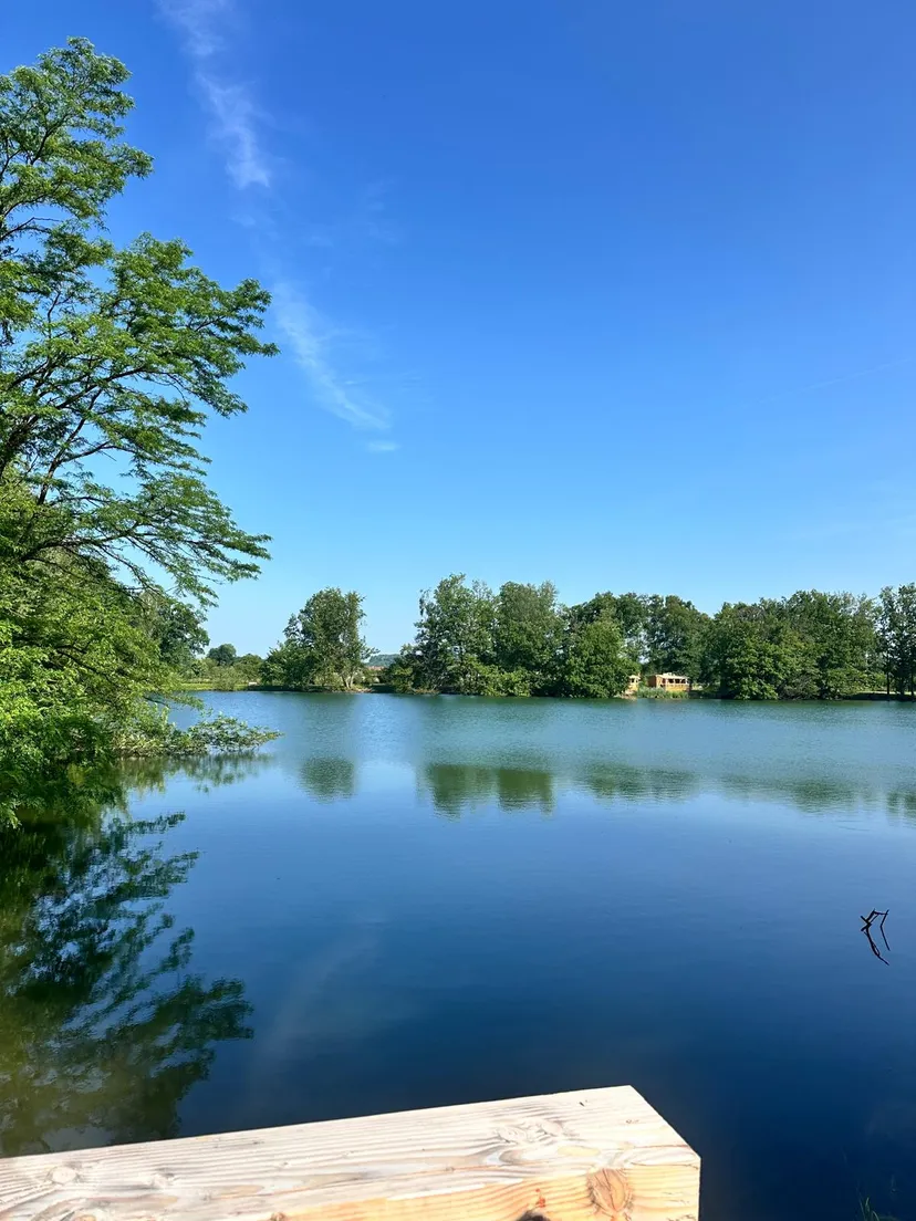 Cabane pour 4 personnes avec étang de pêche très poissonneux