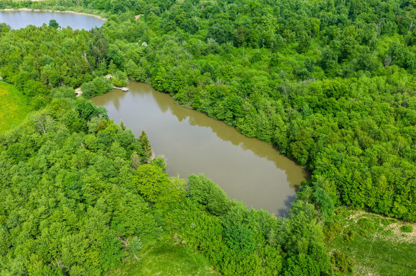 Etang à louer en Isère pour stationner votre camping-car et pêcher
