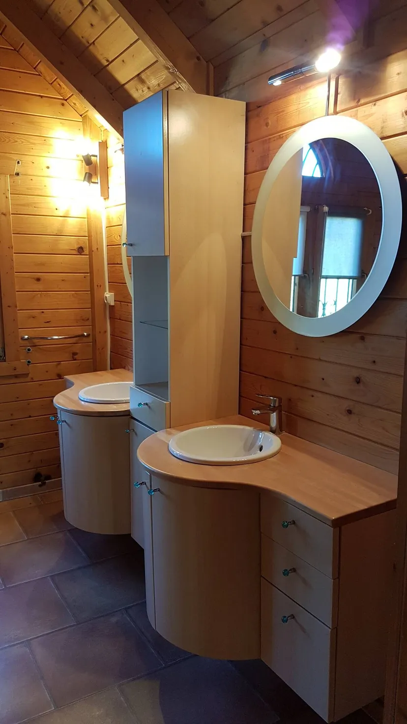 Chalet pour 5 personnes avec étang, près de Belfort L